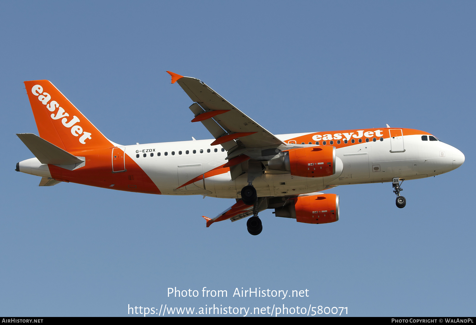 Aircraft Photo of G-EZDX | Airbus A319-111 | EasyJet | AirHistory.net #580071