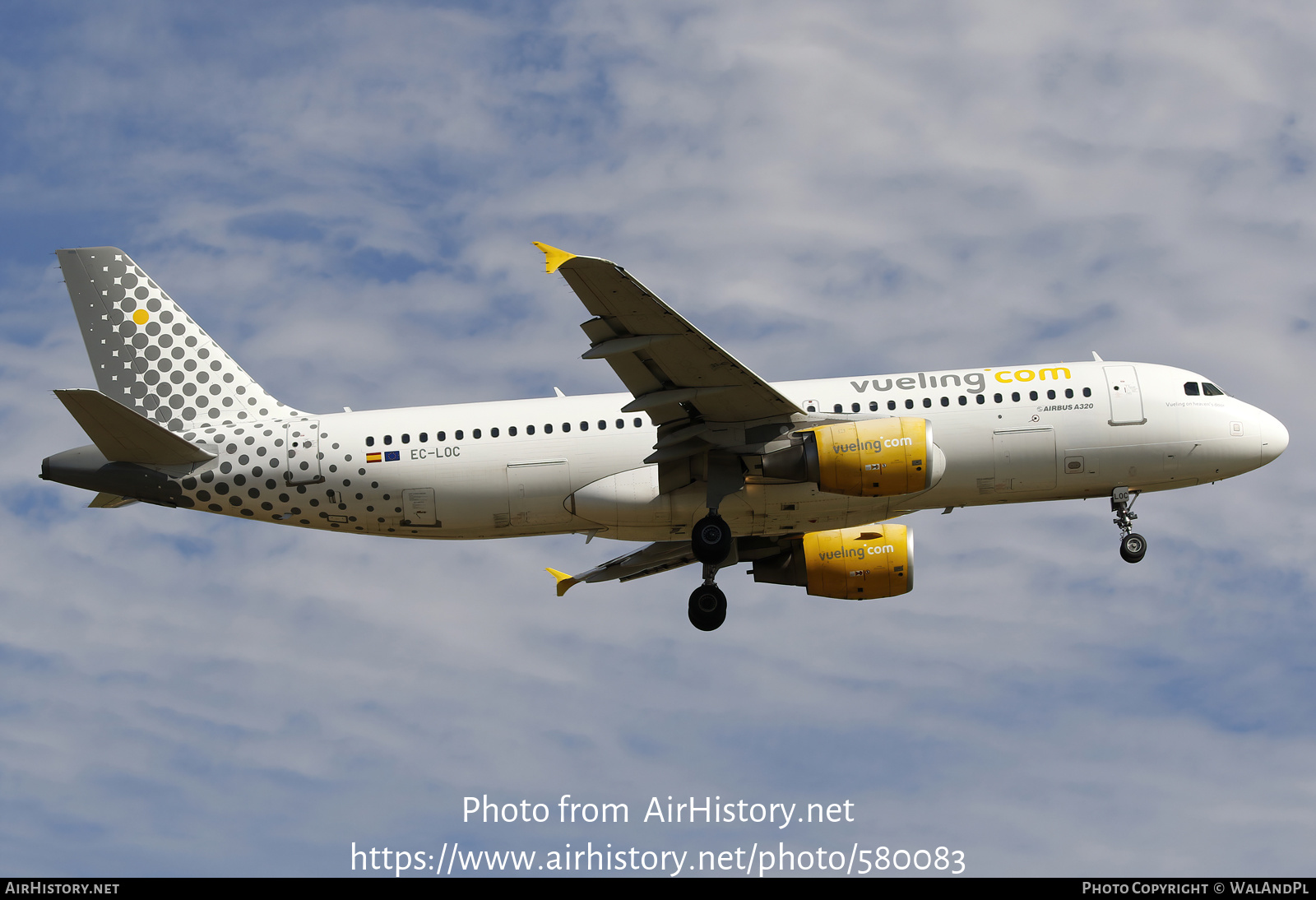 Aircraft Photo of EC-LOC | Airbus A320-214 | Vueling Airlines | AirHistory.net #580083