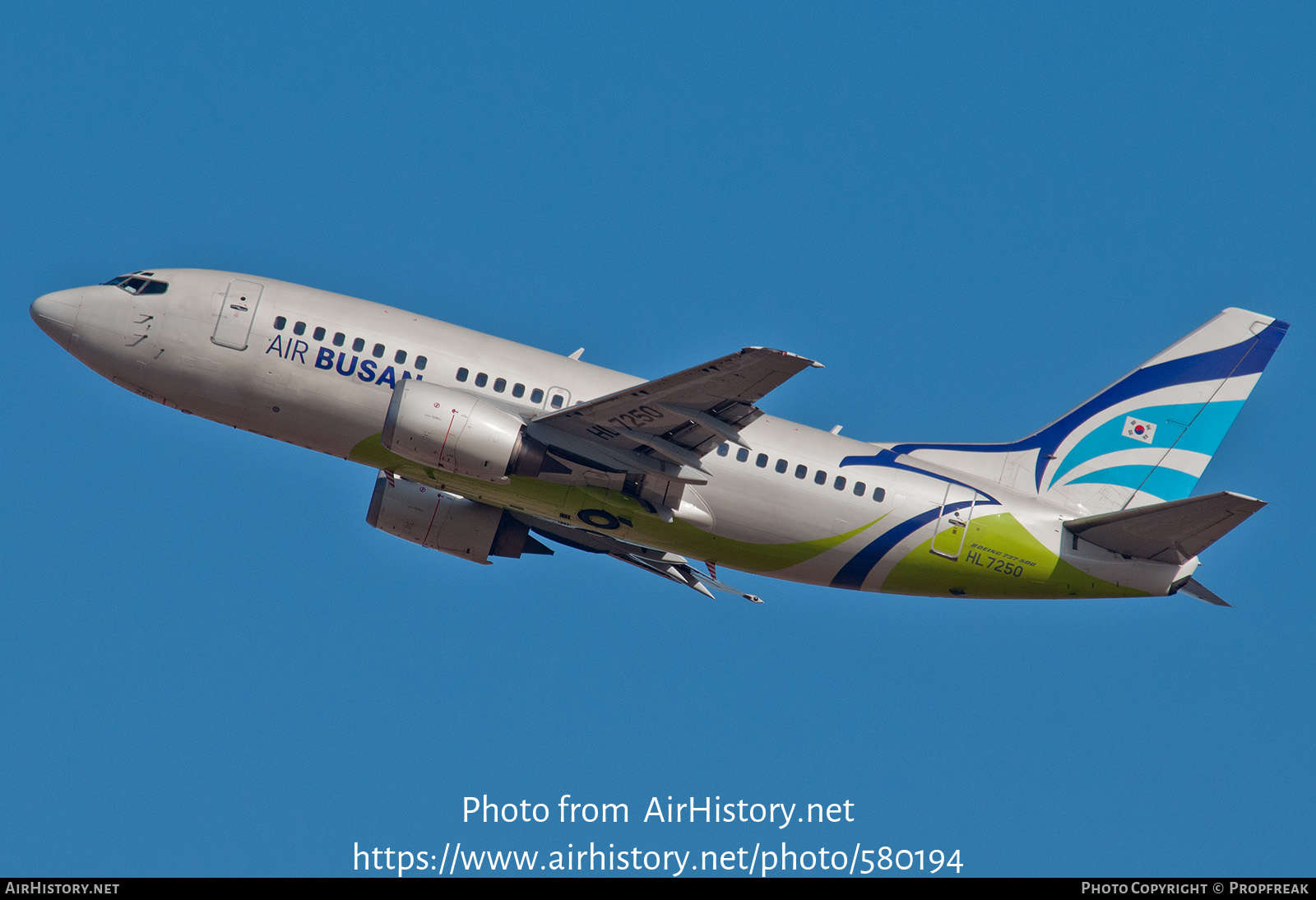 Aircraft Photo of HL7250 | Boeing 737-58E | Air Busan | AirHistory.net #580194