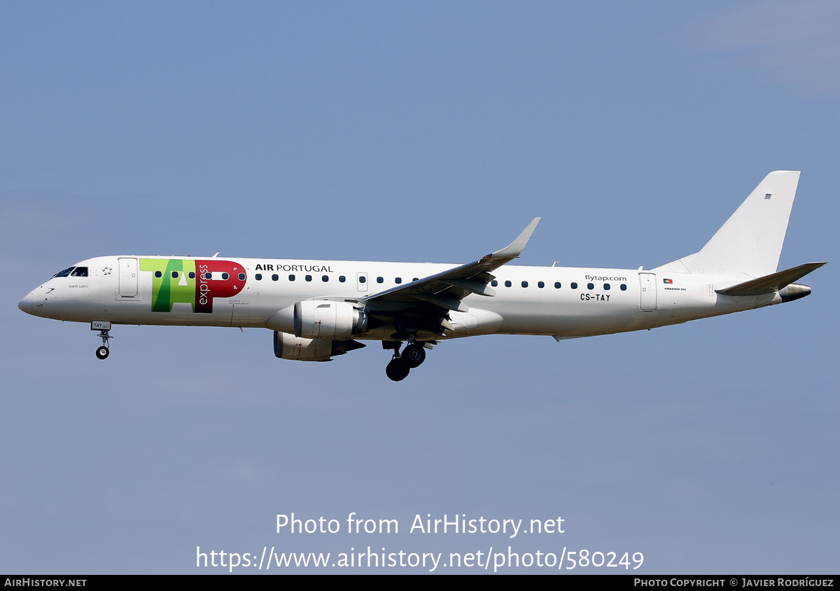 Aircraft Photo of CS-TAY | Embraer 195LR (ERJ-190-200LR) | TAP Air Portugal Express | AirHistory.net #580249