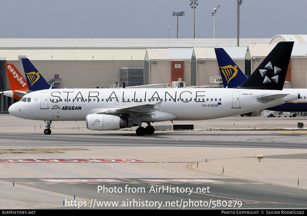 Aircraft Photo of SX-DVQ | Airbus A320-232 | Aegean Airlines | AirHistory.net #580279