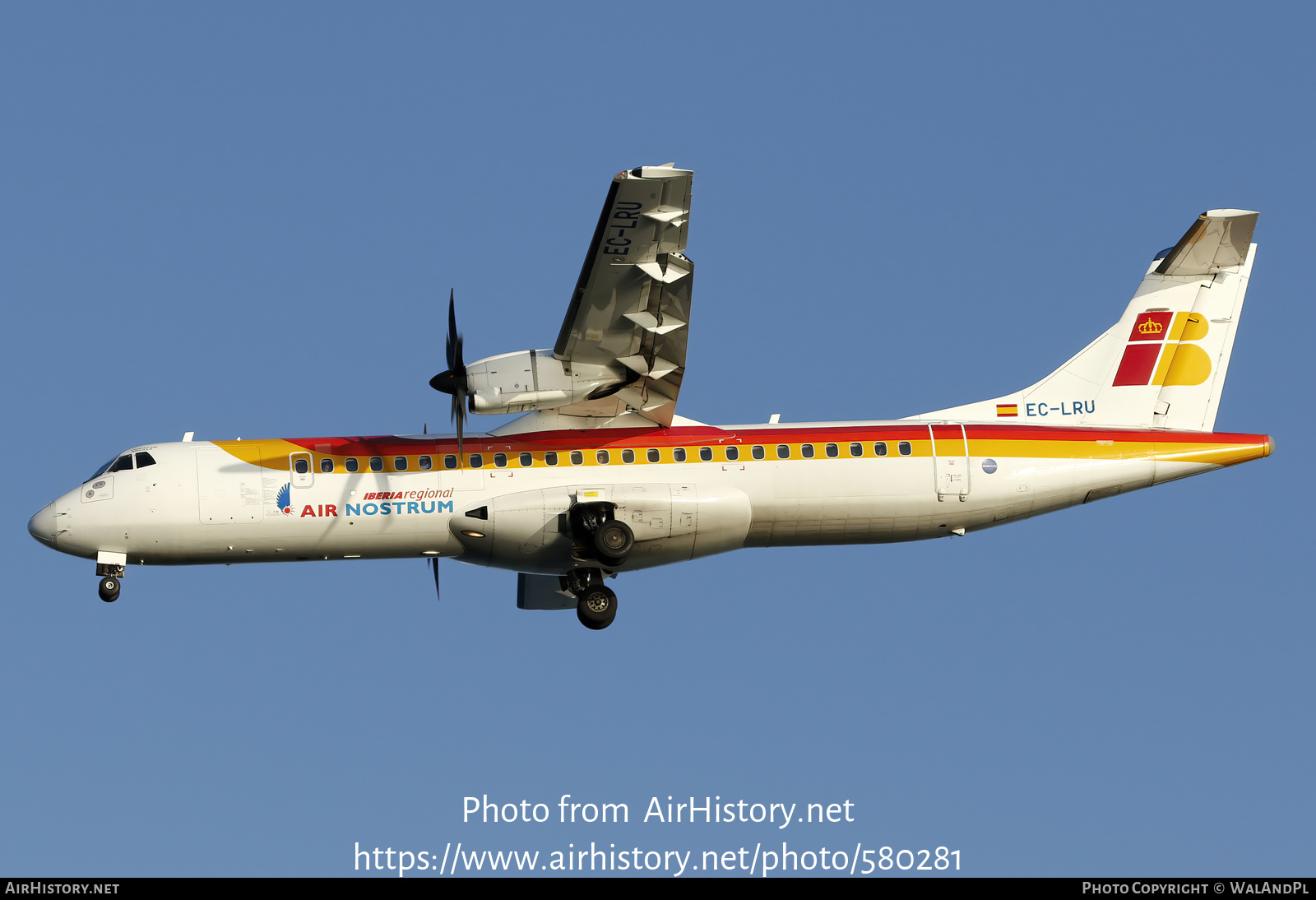 Aircraft Photo of EC-LRU | ATR ATR-72-600 (ATR-72-212A) | Iberia Regional | AirHistory.net #580281