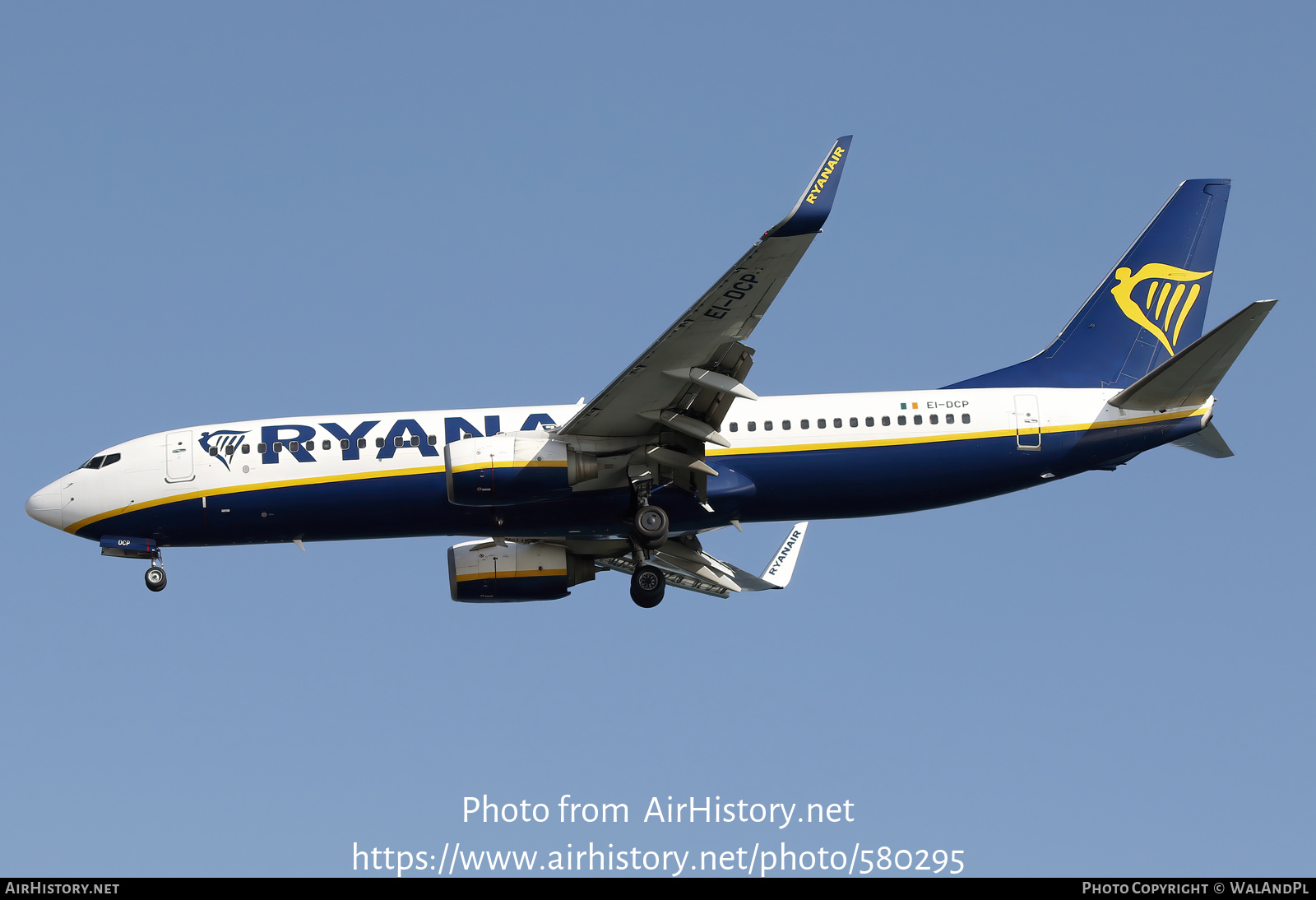 Aircraft Photo of EI-DCP | Boeing 737-8AS | Ryanair | AirHistory.net #580295