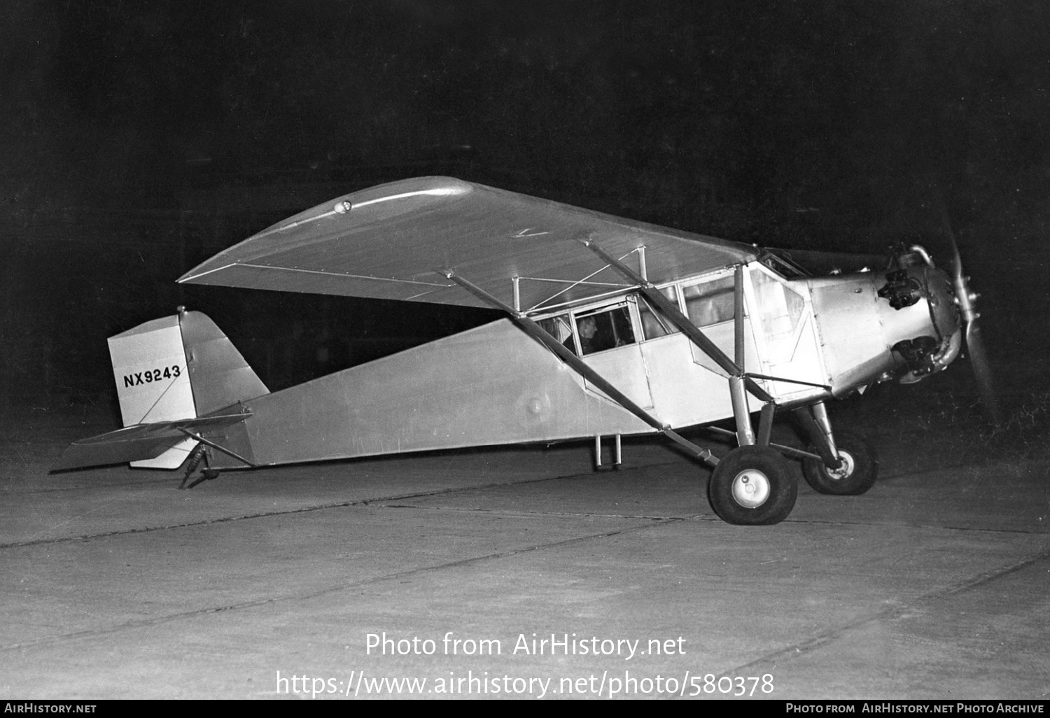 Aircraft Photo of NX9243 | Curtiss Robin J-1 | AirHistory.net #580378