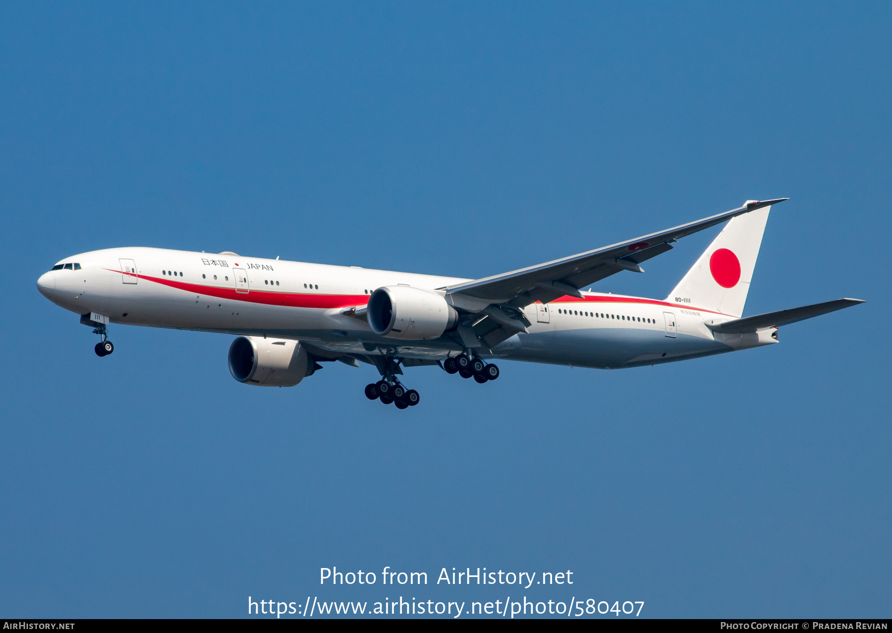 Aircraft Photo of 80-1111 | Boeing 777-300/ER | Japan - Air Force | AirHistory.net #580407