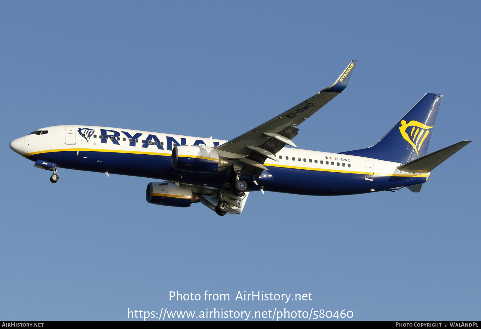 Aircraft Photo of EI-DWC | Boeing 737-8AS | Ryanair | AirHistory.net #580460