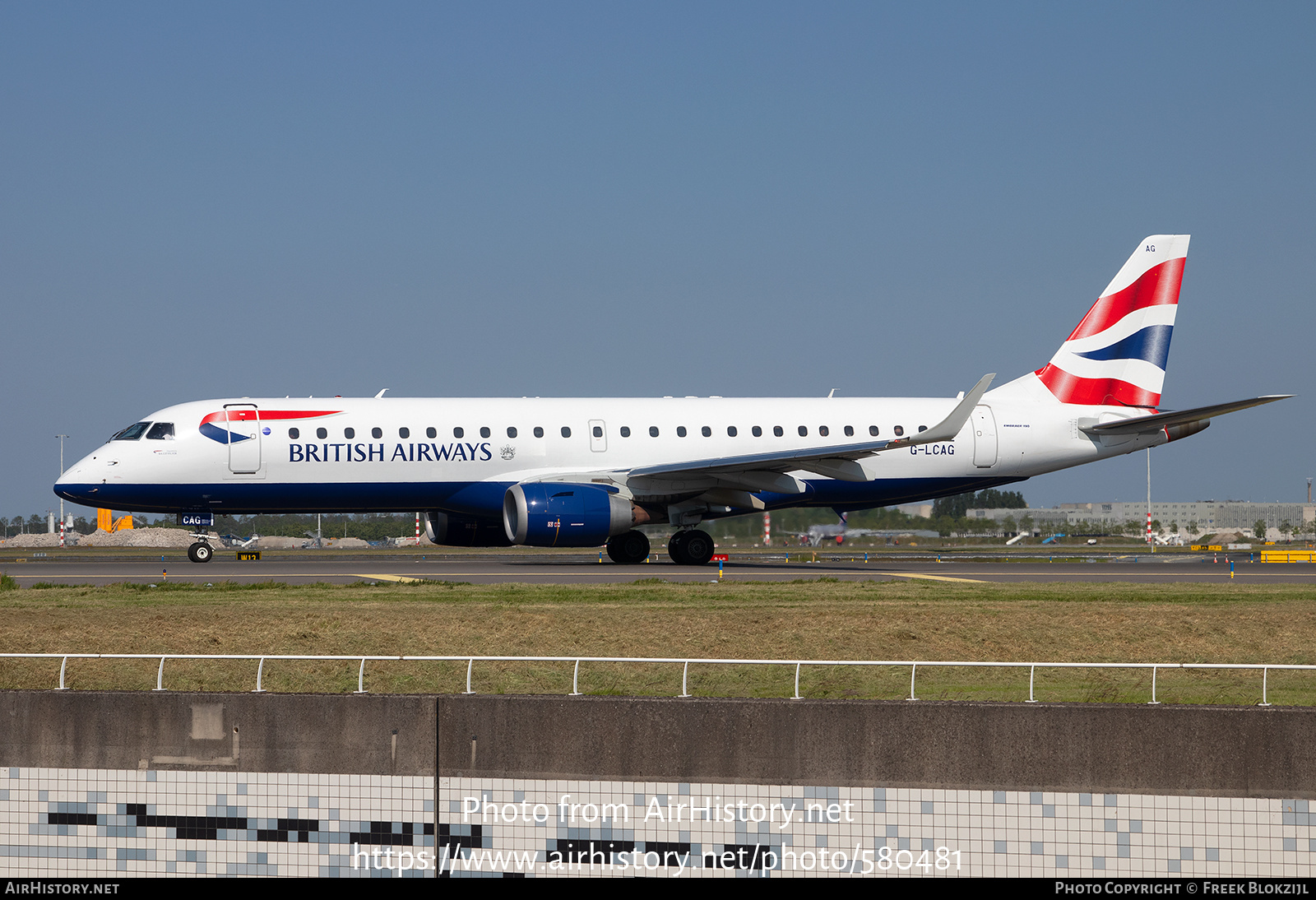 Aircraft Photo of G-LCAG | Embraer 190LR (ERJ-190-100LR) | British Airways | AirHistory.net #580481