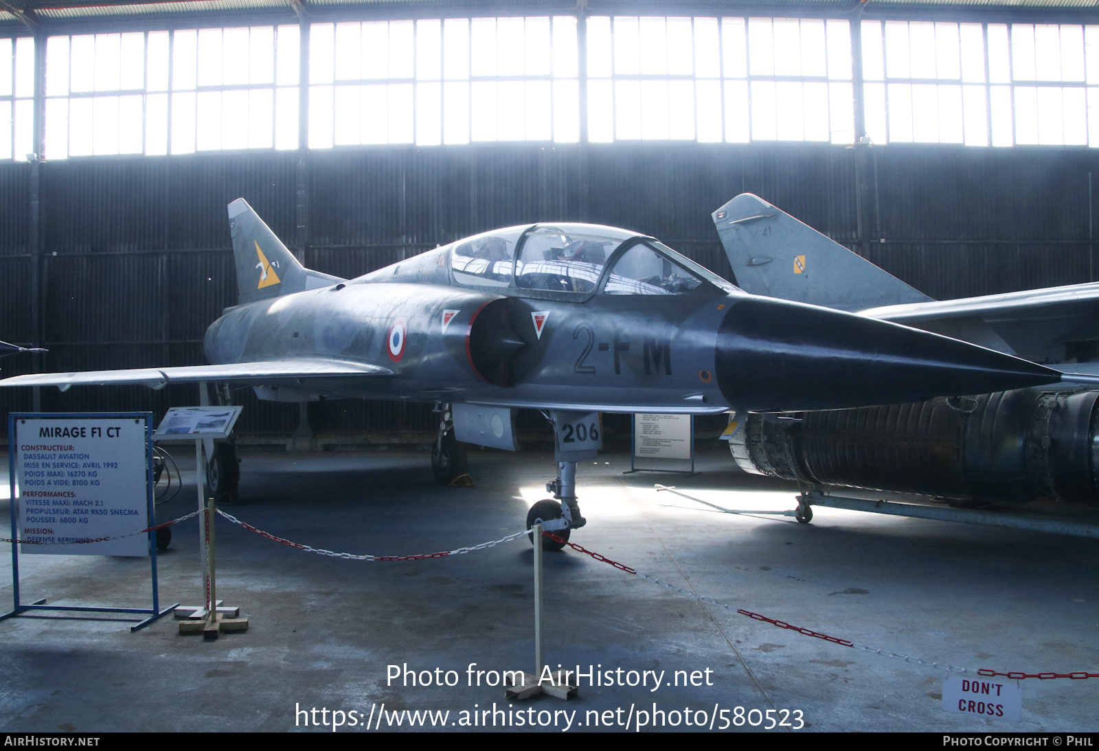 Aircraft Photo of 206 | Dassault Mirage IIIB | France - Air Force | AirHistory.net #580523