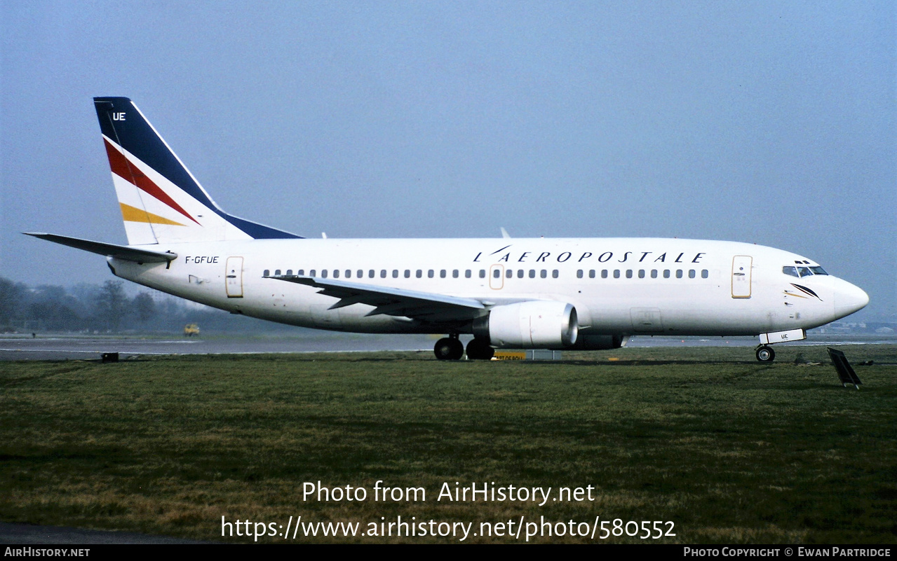 Aircraft Photo of F-GFUE | Boeing 737-3B3 | L'Aeropostale | AirHistory.net #580552