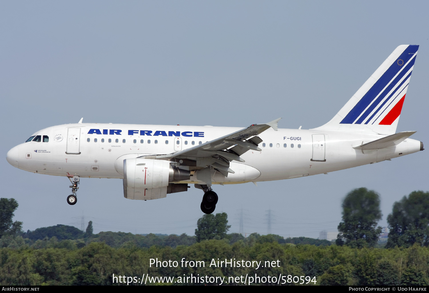 Aircraft Photo of F-GUGI | Airbus A318-111 | Air France | AirHistory.net #580594