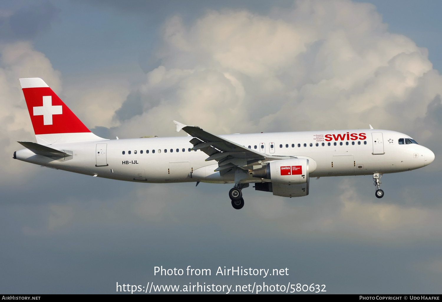 Aircraft Photo of HB-IJL | Airbus A320-214 | Swiss International Air Lines | AirHistory.net #580632