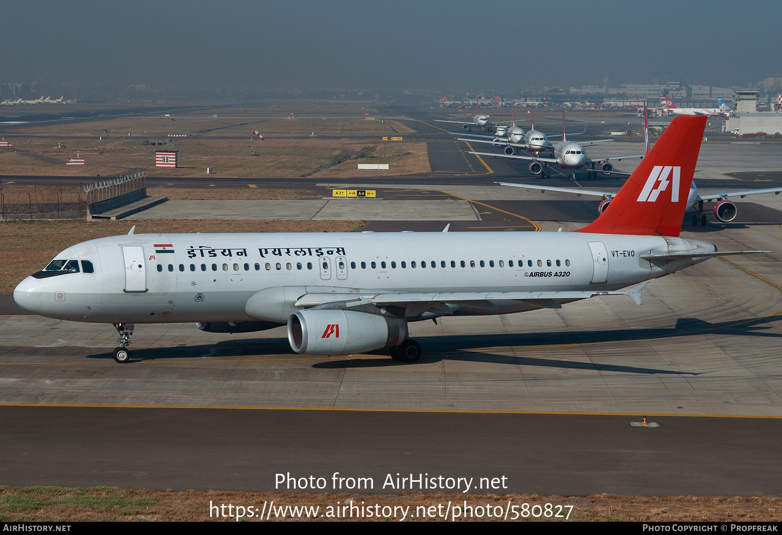 Aircraft Photo of VT-EVO | Airbus A320-231 | Indian Airlines | AirHistory.net #580827