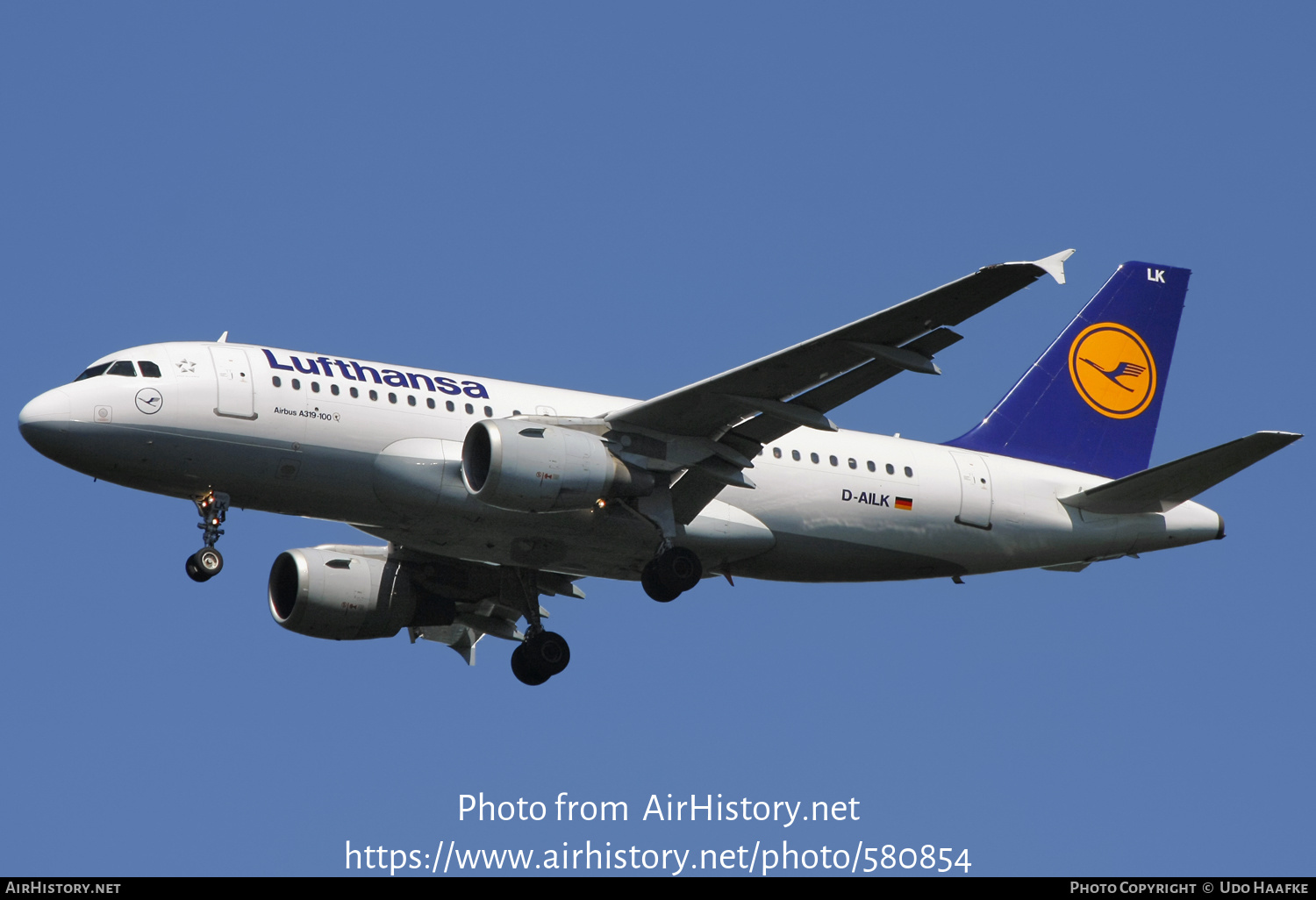 Aircraft Photo of D-AILK | Airbus A319-114 | Lufthansa | AirHistory.net #580854