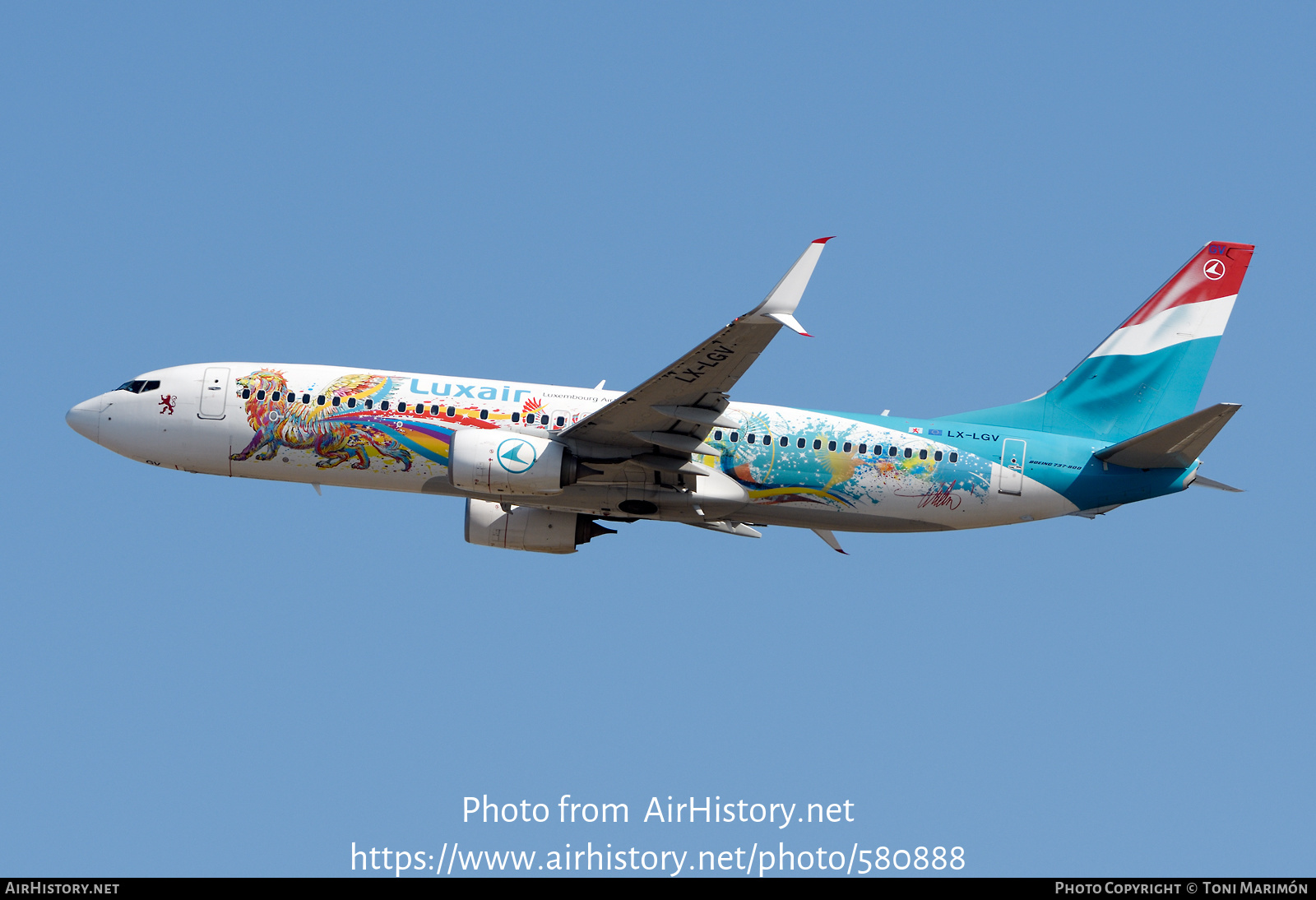 Aircraft Photo of LX-LGV | Boeing 737-8C9 | Luxair | AirHistory.net #580888