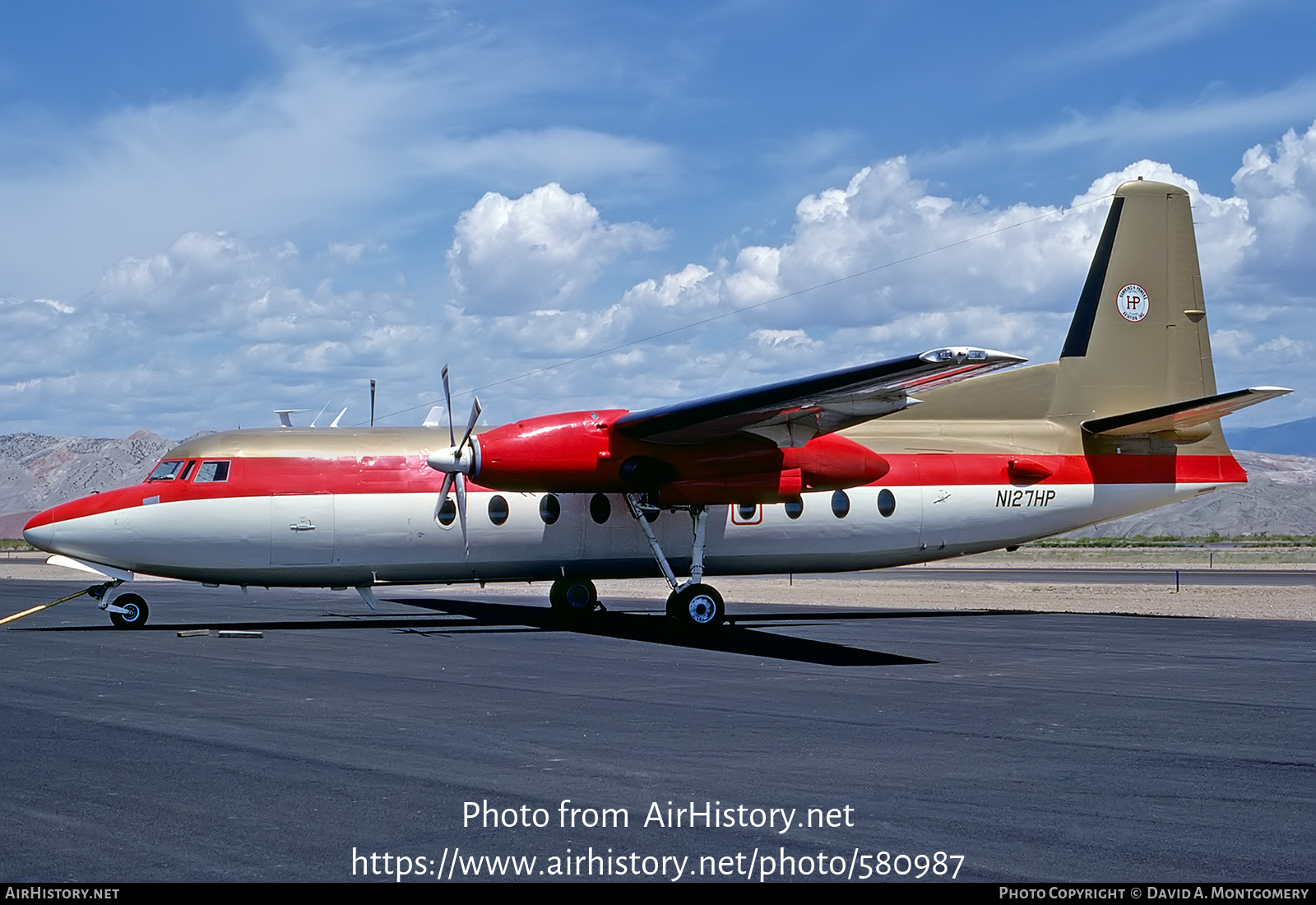 Aircraft Photo of N127HP | Fairchild F-27A | Hawkins & Powers Aviation | AirHistory.net #580987