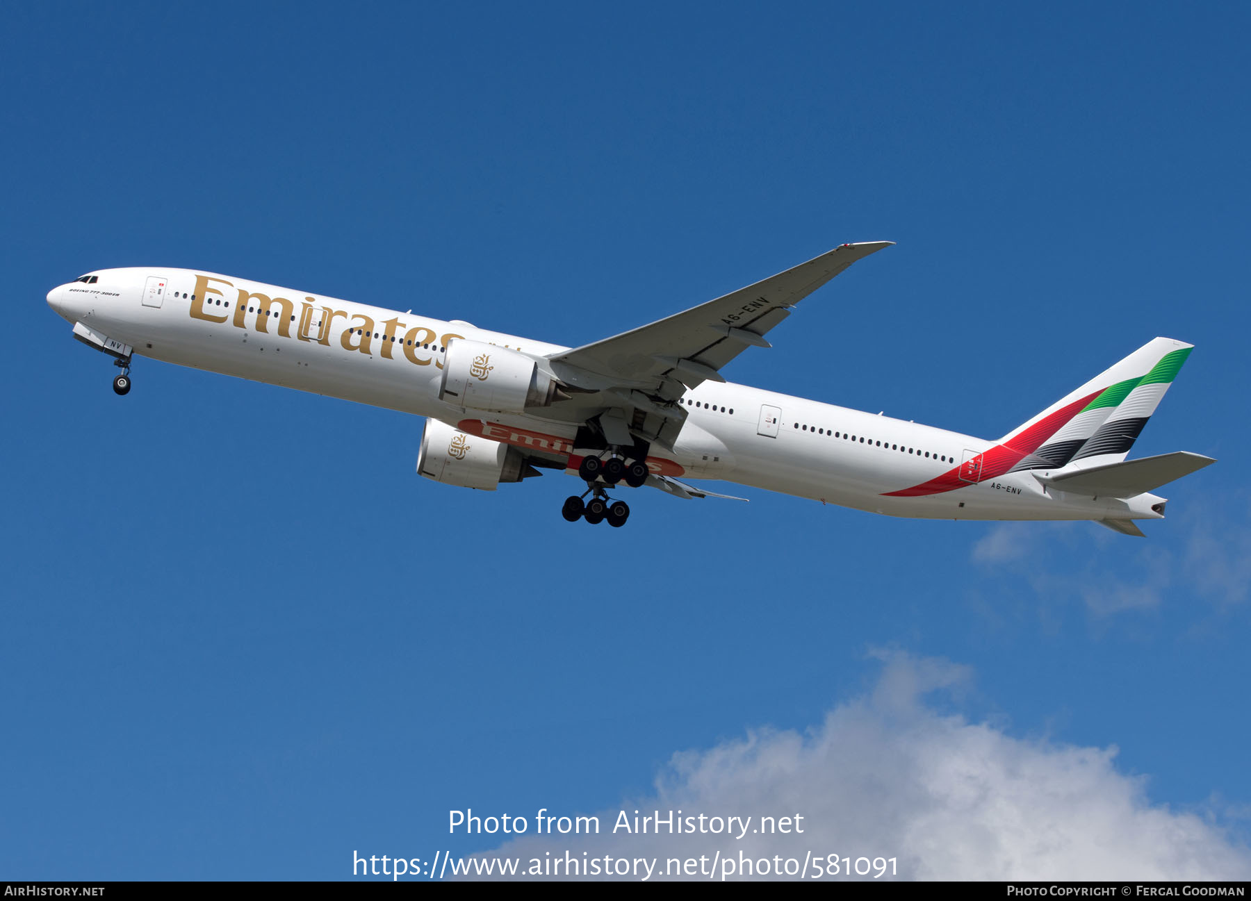 Aircraft Photo of A6-ENV | Boeing 777-31H/ER | Emirates | AirHistory.net #581091