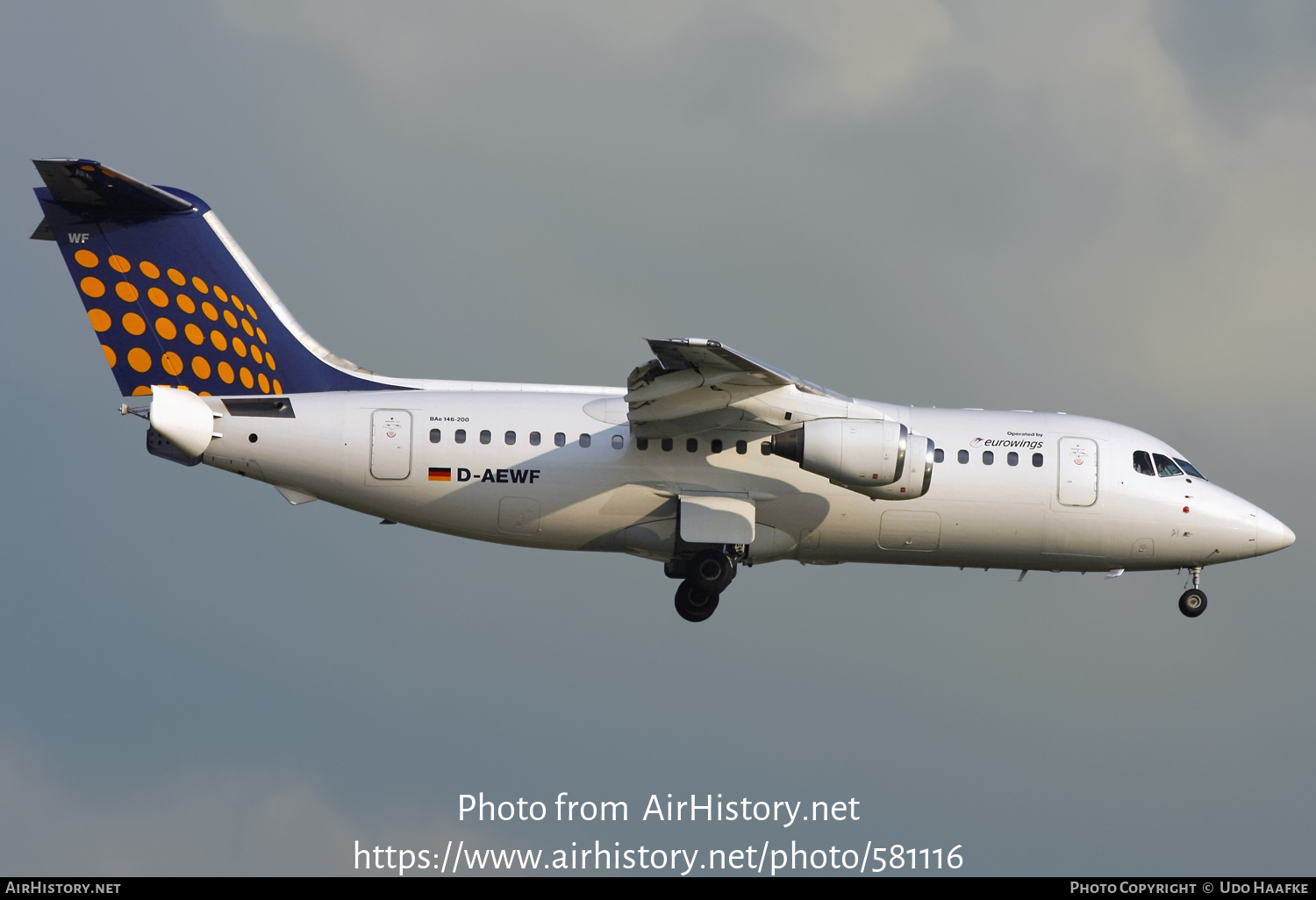 Aircraft Photo of D-AEWF | British Aerospace BAe-146-200 | Eurowings | AirHistory.net #581116