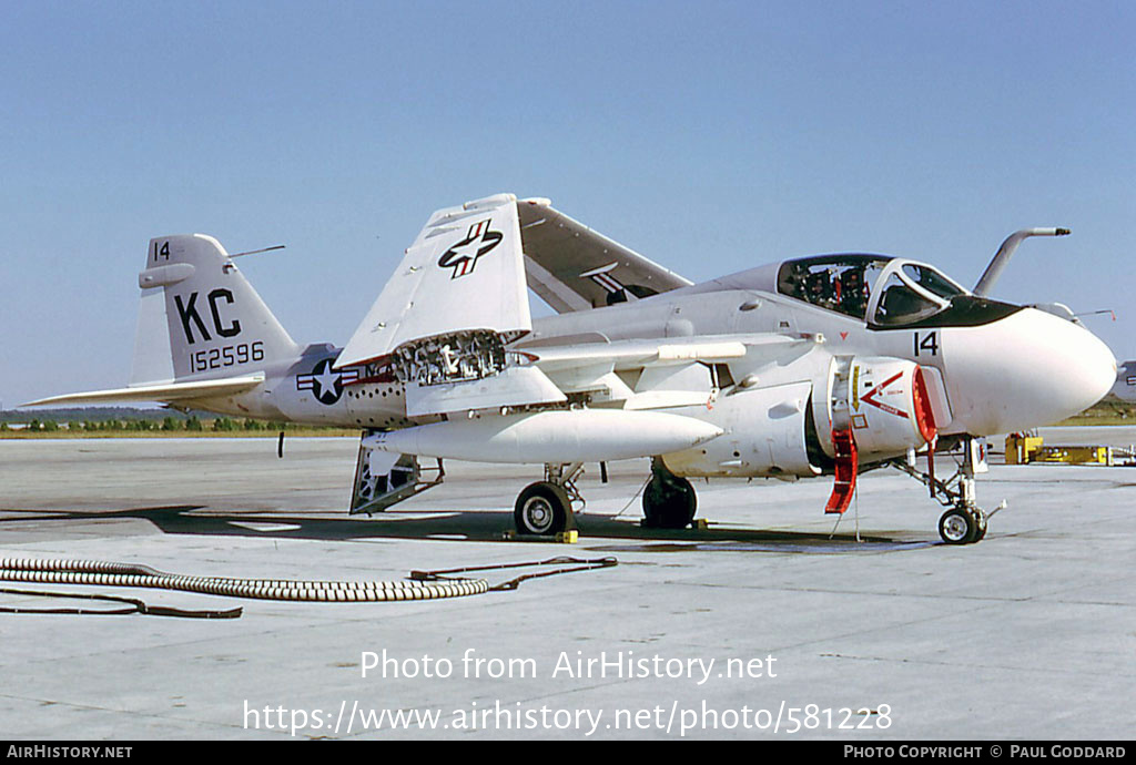 Aircraft Photo of 152596 | Grumman A-6E Intruder | USA - Marines | AirHistory.net #581228