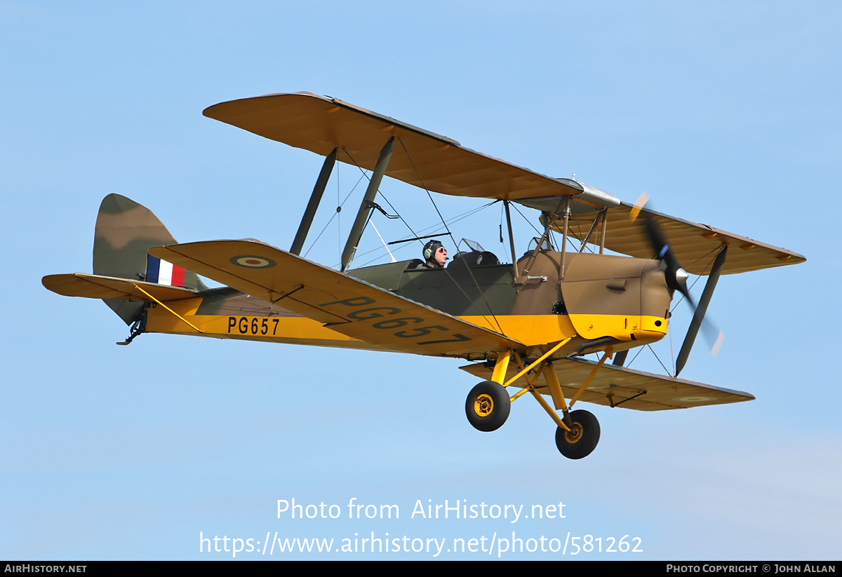 Aircraft Photo of G-AGPK / PG657 | De Havilland D.H. 82A Tiger Moth II | UK - Air Force | AirHistory.net #581262