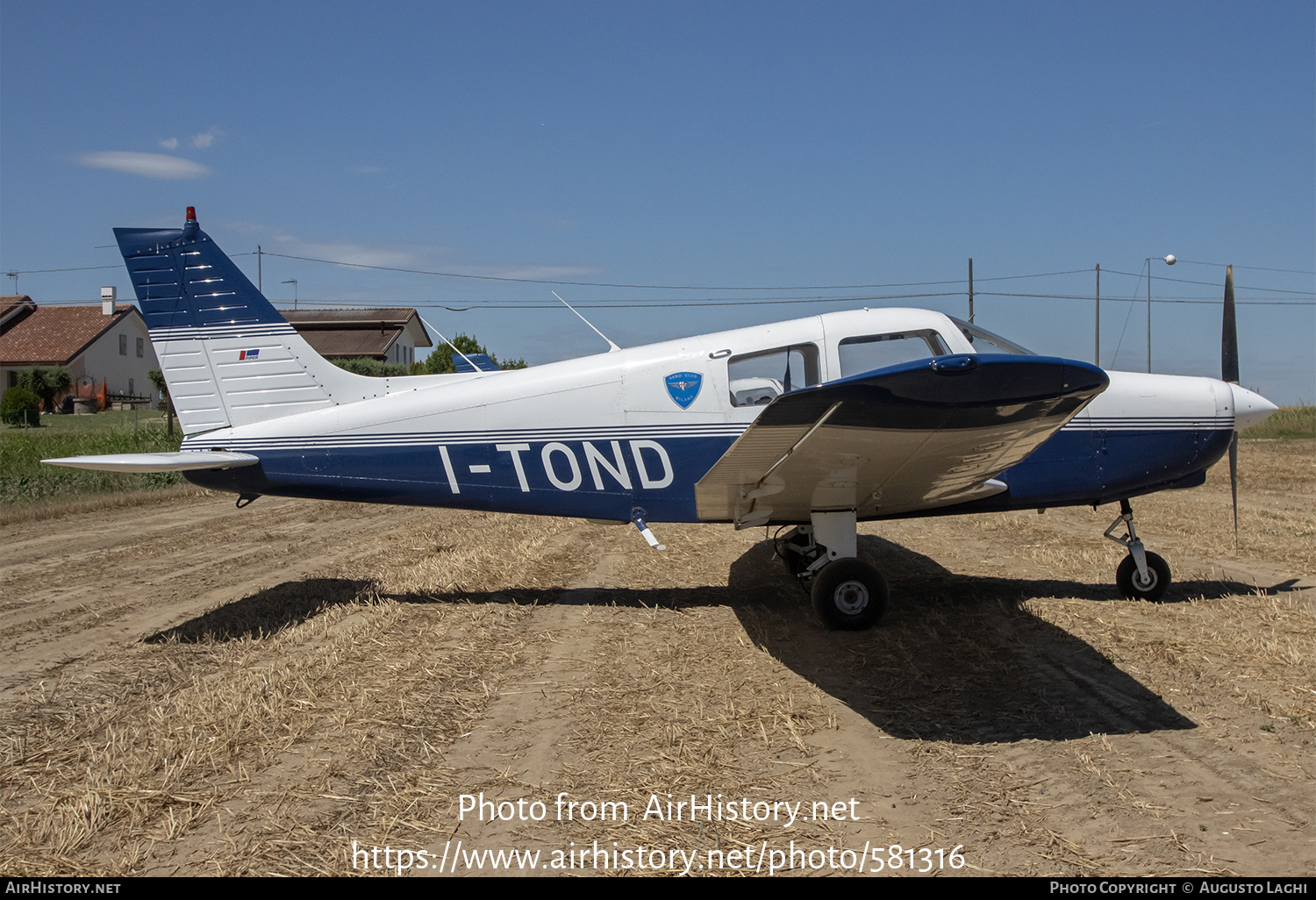 Aircraft Photo of I-TOND | Piper PA-28-161 Cadet | Aero Club Milano | AirHistory.net #581316