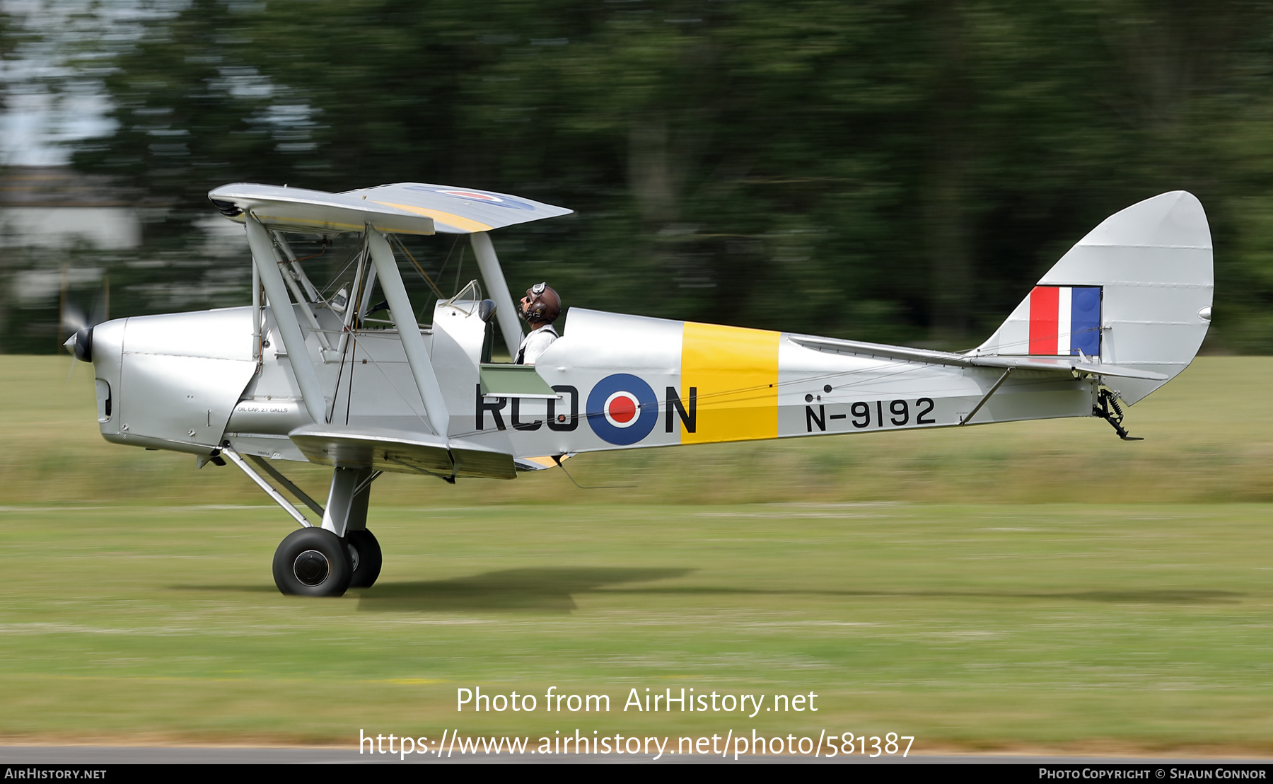 Aircraft Photo of G-DHZF / N9192 | De Havilland D.H. 82A Tiger Moth II | UK - Air Force | AirHistory.net #581387