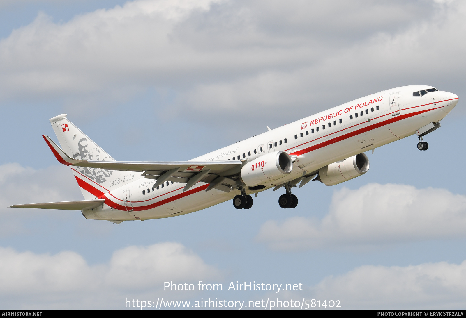 Aircraft Photo of 0110 | Boeing 737-800 | Poland - Air Force | AirHistory.net #581402