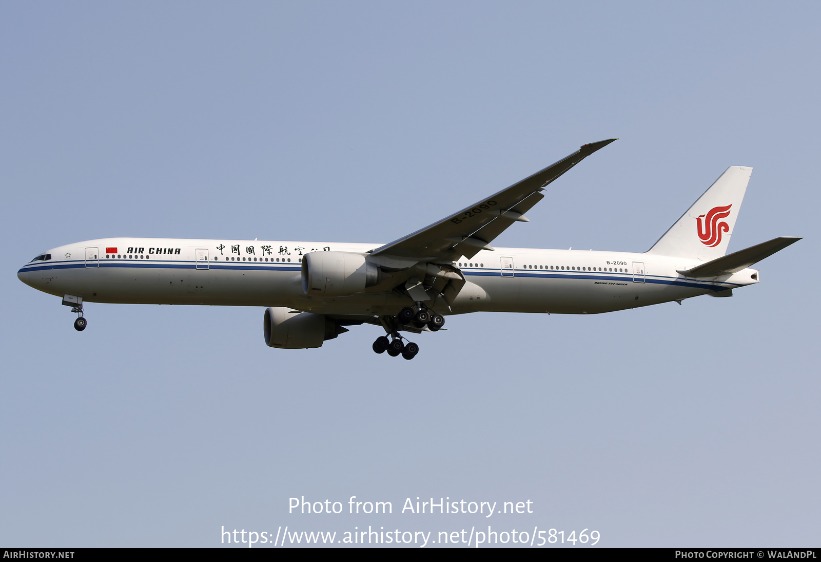 Aircraft Photo of B-2090 | Boeing 777-39L/ER | Air China | AirHistory.net #581469