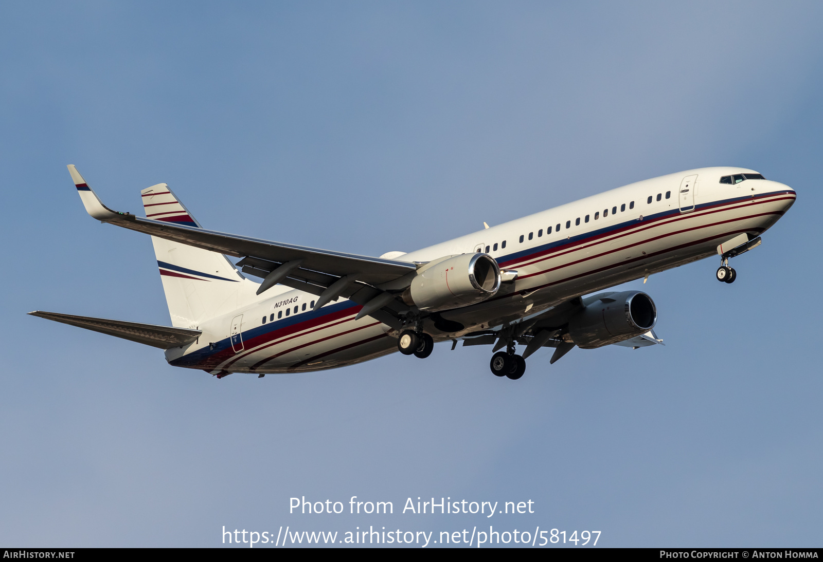 Aircraft Photo of N310AG | Boeing 737-8AW BBJ2 | AirHistory.net #581497