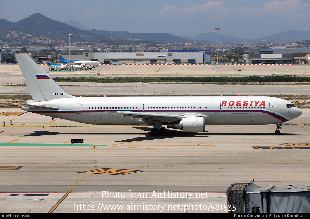 Aircraft Photo of EI-EAR | Boeing 767-3Q8/ER | Rossiya - Russian Airlines | AirHistory.net #581535