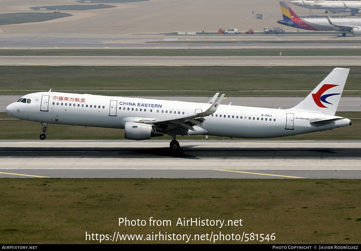 Aircraft Photo of B-8163 | Airbus A321-211 | China Eastern Airlines | AirHistory.net #581546