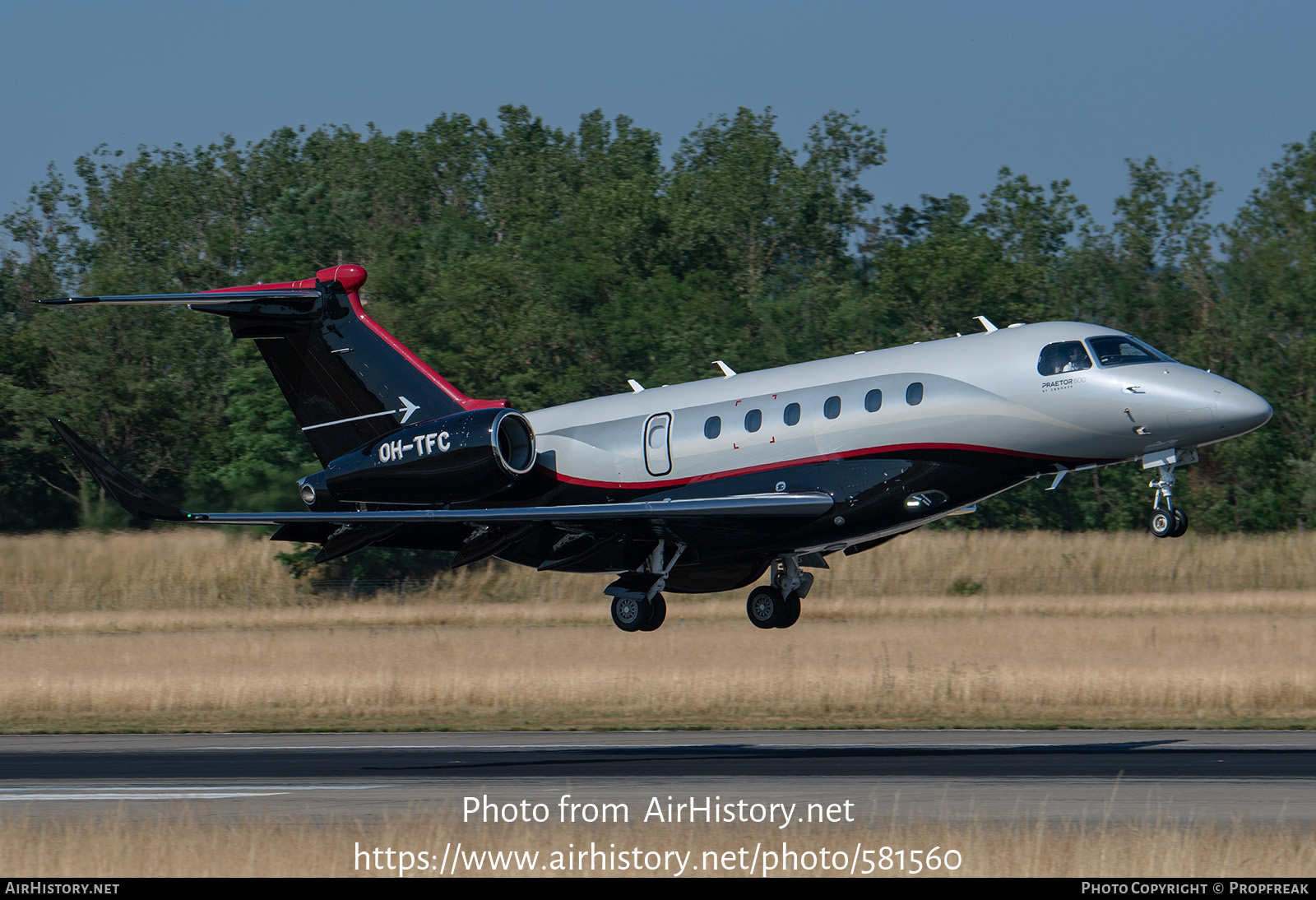 Aircraft Photo of OH-TFC | Embraer EMB-550 Praetor 600 | AirHistory.net #581560