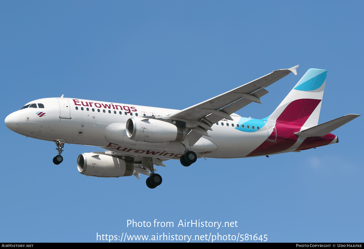 Aircraft Photo of D-AGWE | Airbus A319-132 | Eurowings | AirHistory.net #581645