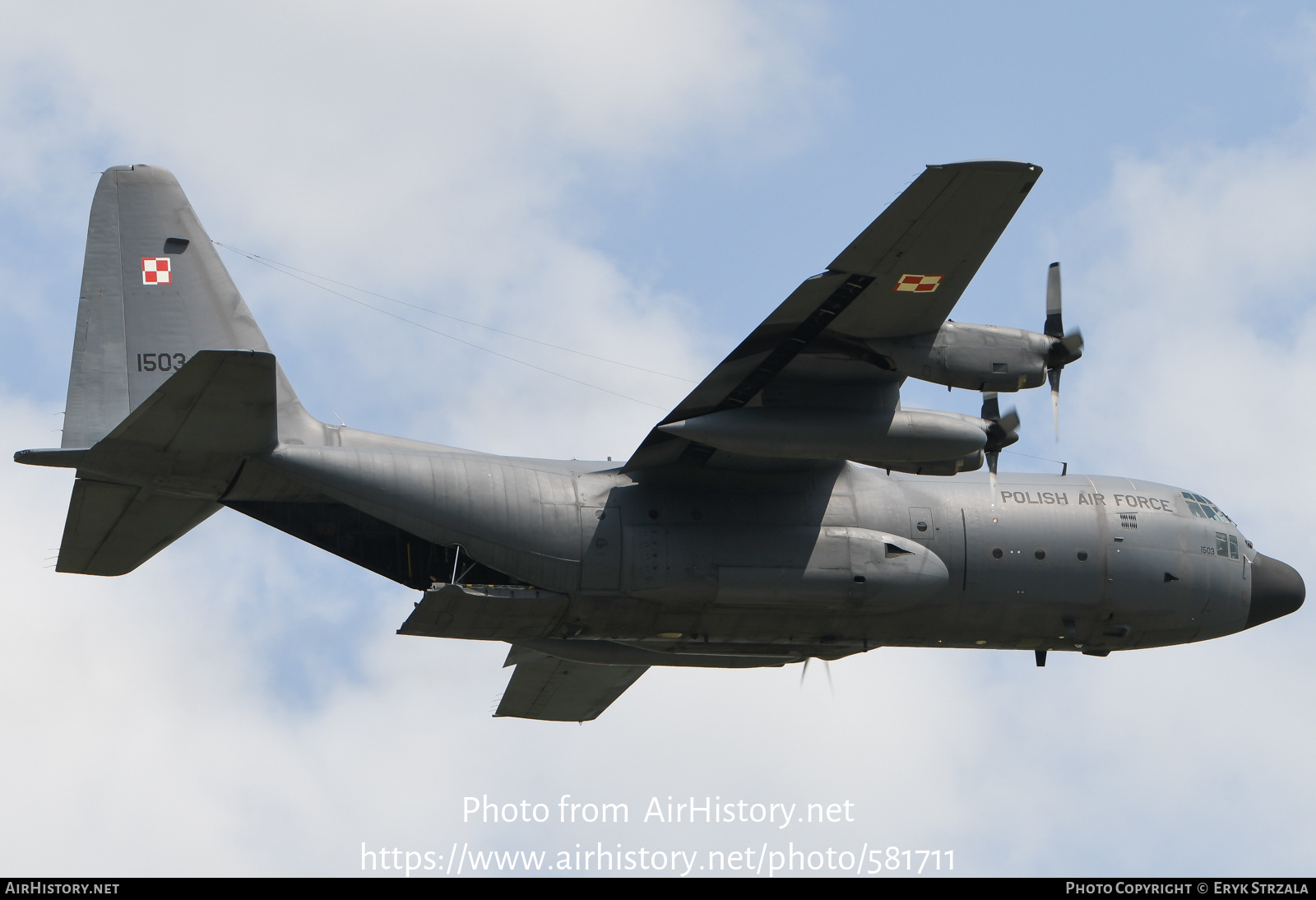 Aircraft Photo of 1503 | Lockheed C-130E Hercules (L-382) | Poland - Air Force | AirHistory.net #581711