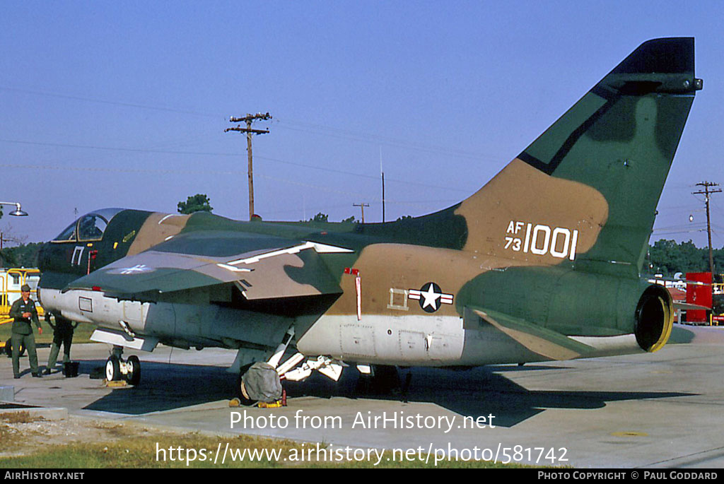 Aircraft Photo of 73-1001 / AF73-1001 | LTV A-7D Corsair II | USA - Air Force | AirHistory.net #581742