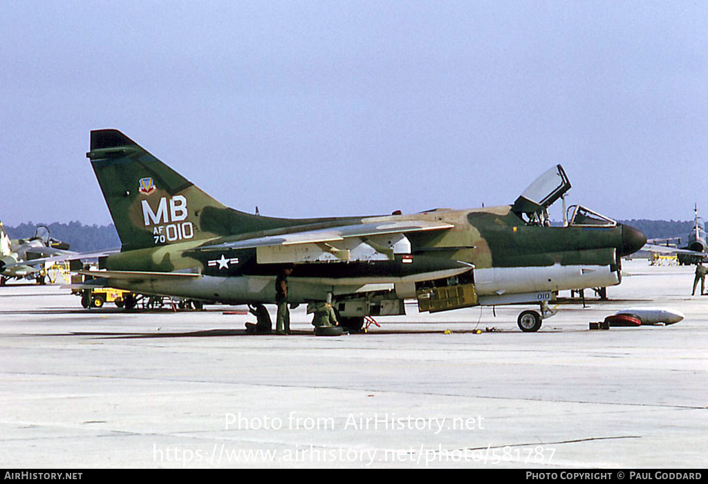 Aircraft Photo of 70-1010 / AF70-010 | LTV A-7D Corsair II | USA - Air Force | AirHistory.net #581787