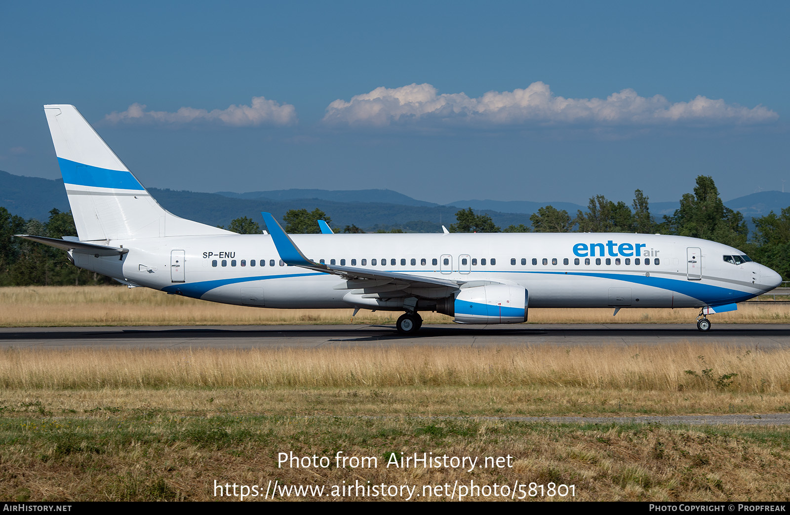 Aircraft Photo of SP-ENU | Boeing 737-83N | Enter Air | AirHistory.net #581801