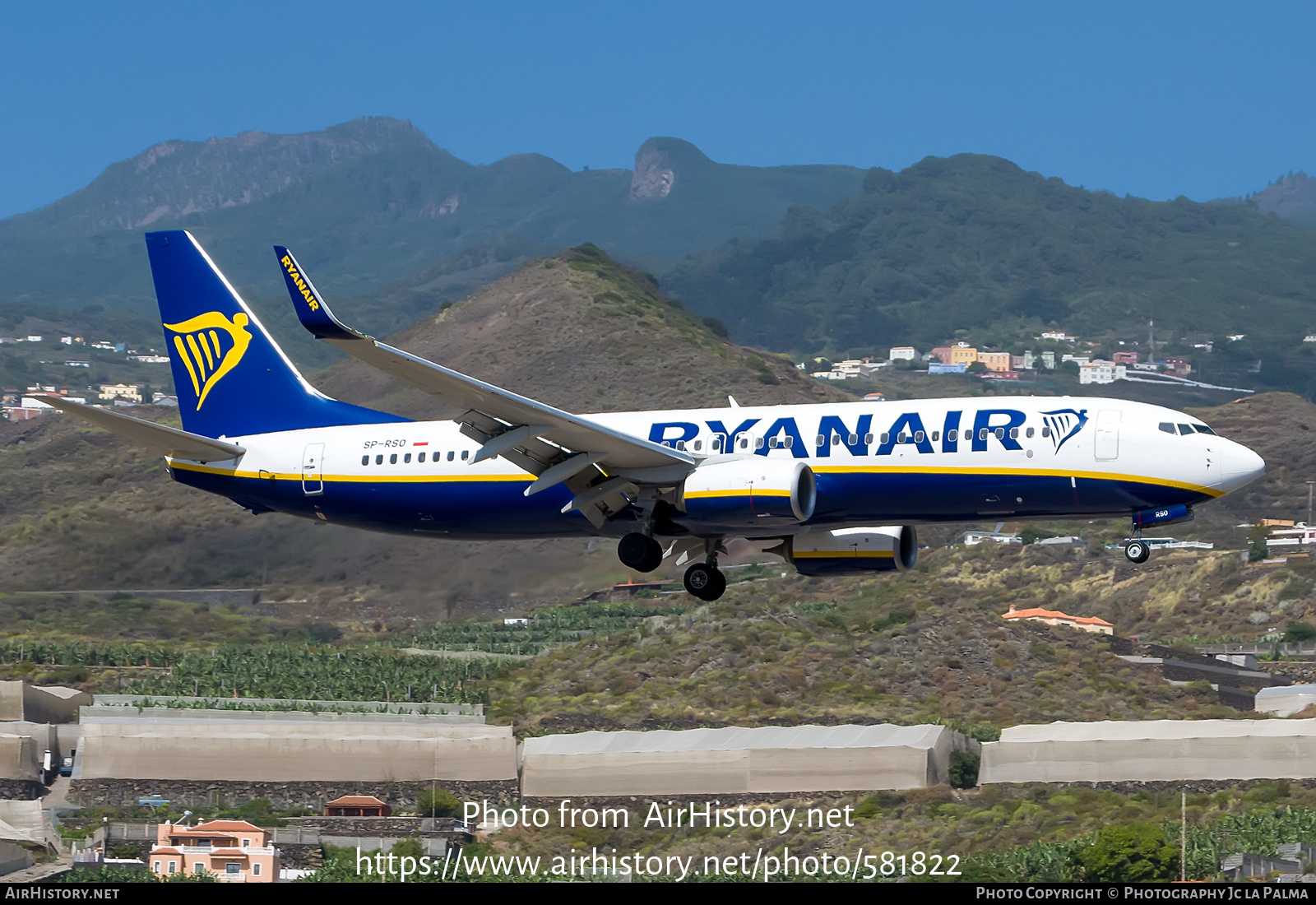 Aircraft Photo of SP-RSO | Boeing 737-800 | Ryanair | AirHistory.net #581822