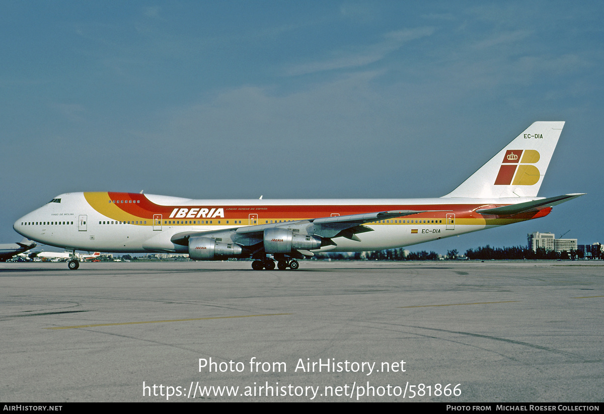 Aircraft Photo of EC-DIA | Boeing 747-256B | Iberia | AirHistory.net #581866