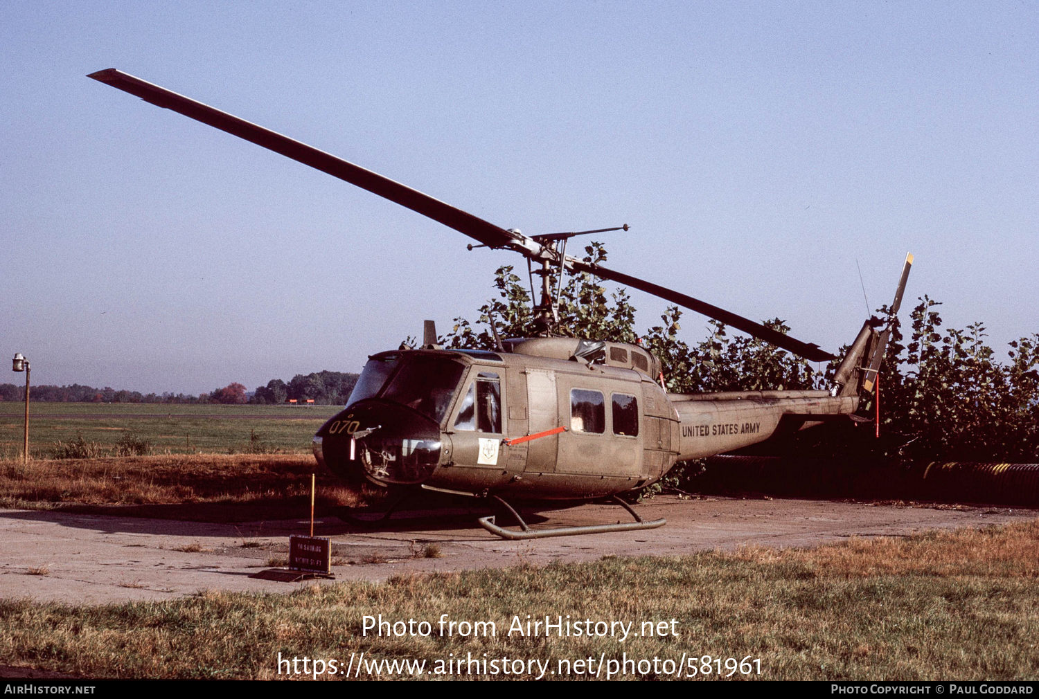 Aircraft Photo of 65-10070 / 10070 | Bell UH-1H Iroquois | USA - Army | AirHistory.net #581961