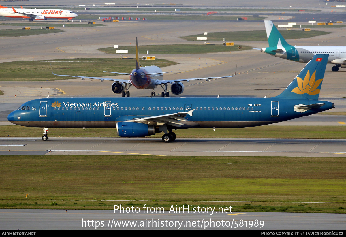 Aircraft Photo of VN-A602 | Airbus A321-231 | Vietnam Airlines | AirHistory.net #581989