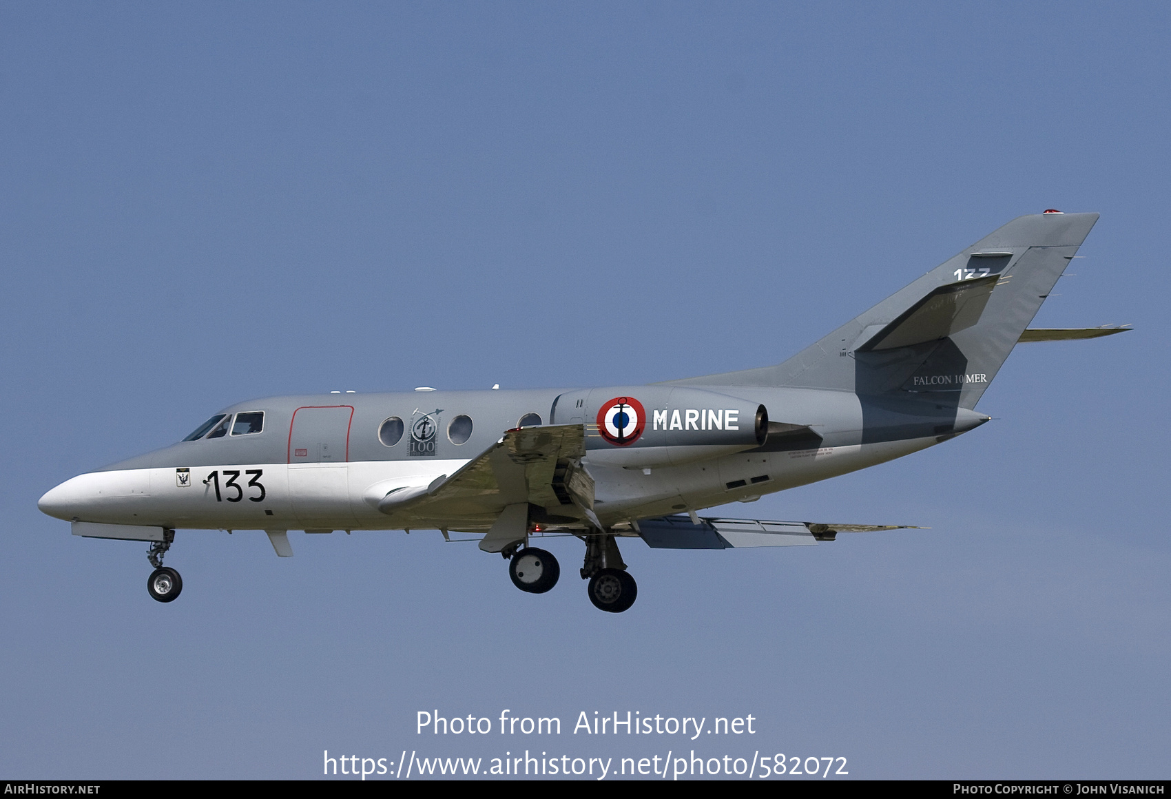 Aircraft Photo of 133 | Dassault Falcon 10MER | France - Navy | AirHistory.net #582072