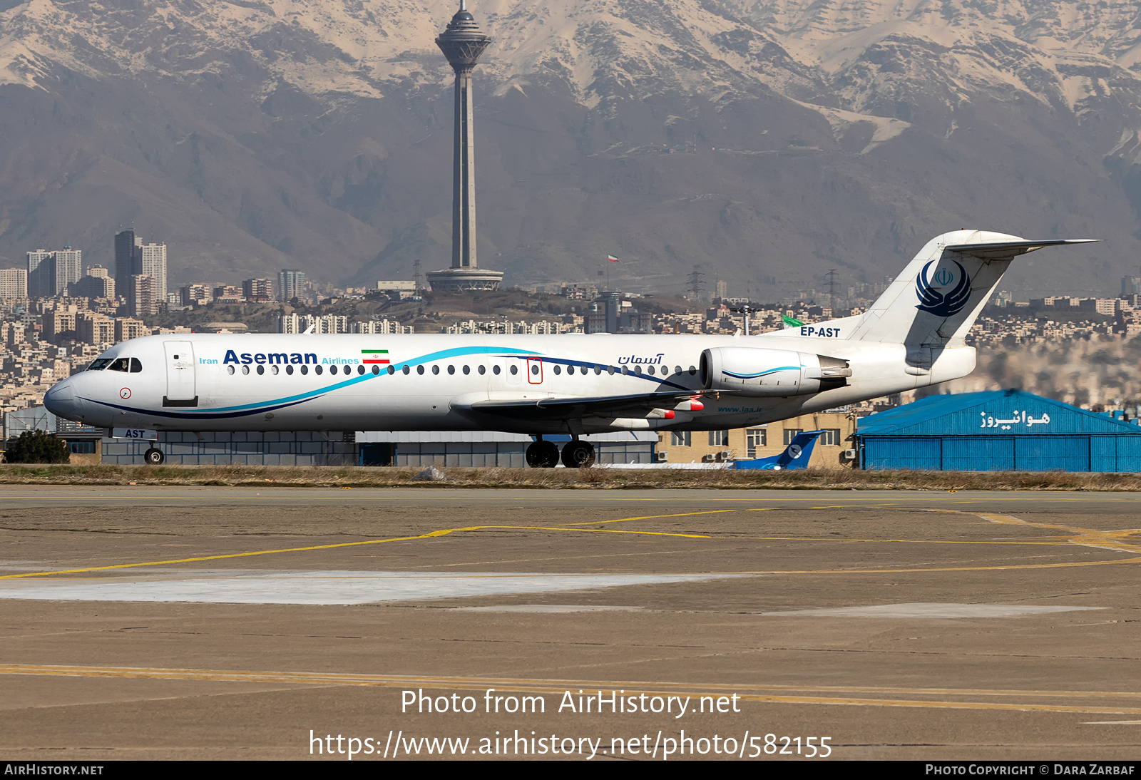 Aircraft Photo of EP-AST | Fokker 100 (F28-0100) | Iran Aseman Airlines | AirHistory.net #582155