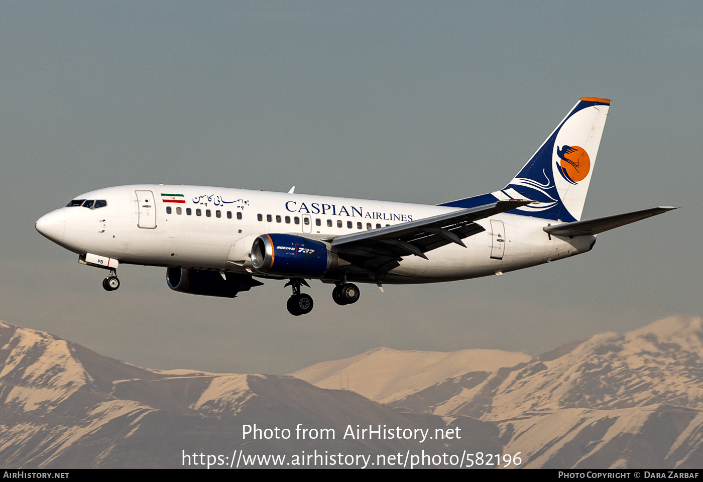 Aircraft Photo of EP-KPB | Boeing 737-524 | Caspian Airlines | AirHistory.net #582196