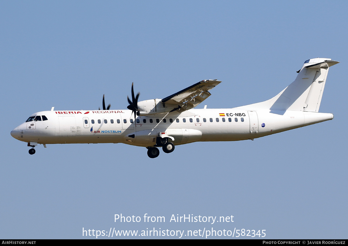 Aircraft Photo of EC-NBG | ATR ATR-72-600 (ATR-72-212A) | Iberia Regional | AirHistory.net #582345