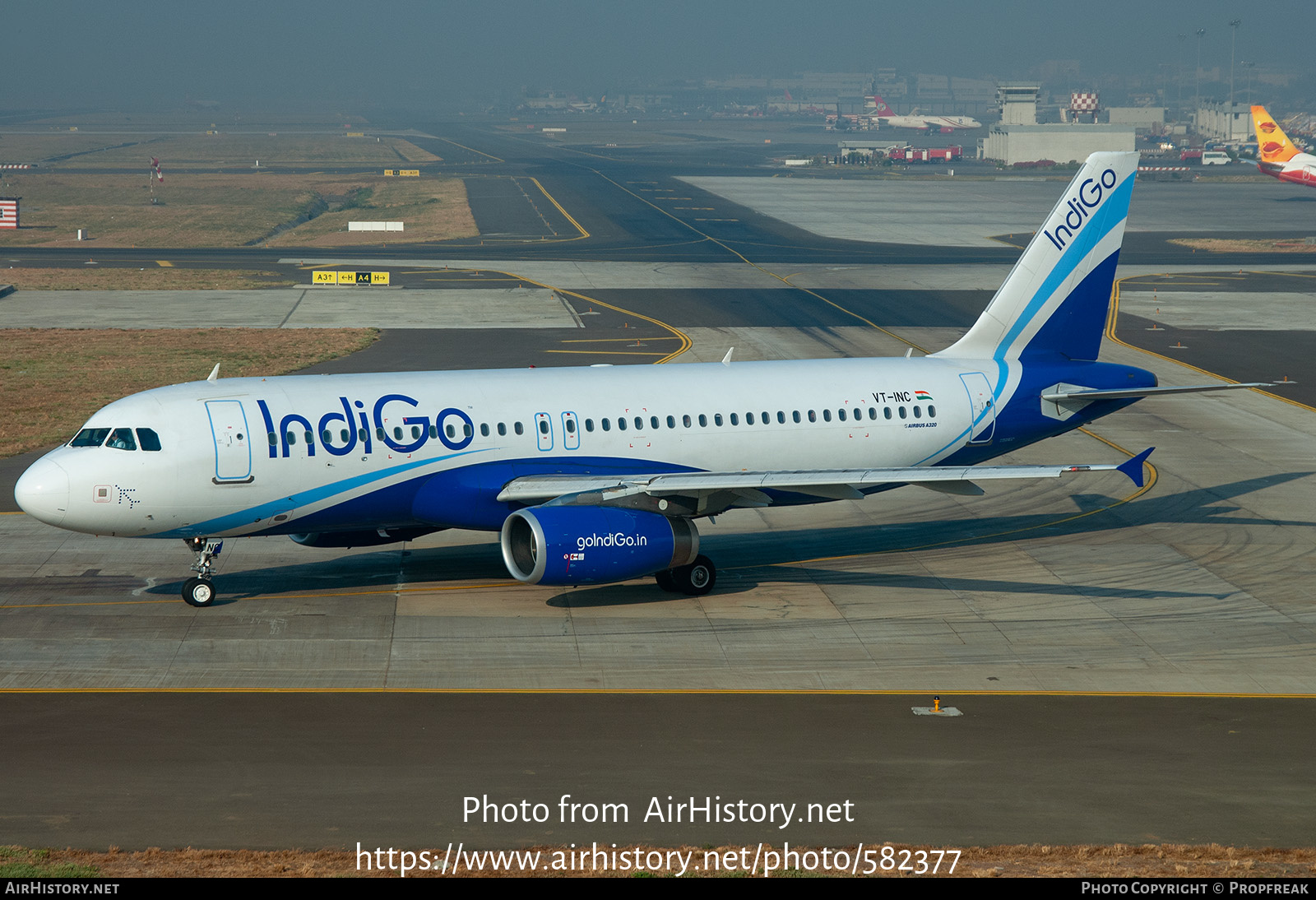 Aircraft Photo of VT-INC | Airbus A320-232 | IndiGo | AirHistory.net #582377