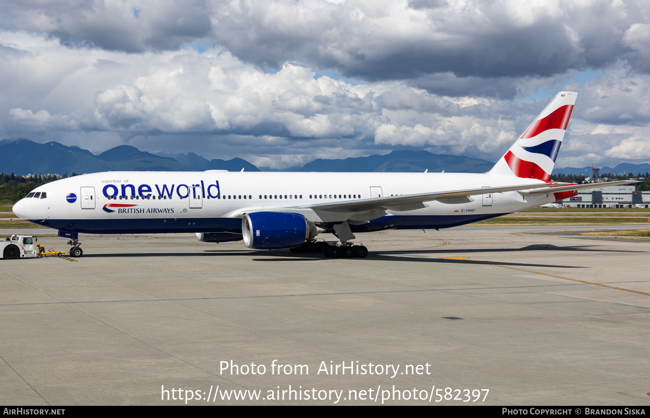 Aircraft Photo of G-YMMF | Boeing 777-236/ER | British Airways | AirHistory.net #582397