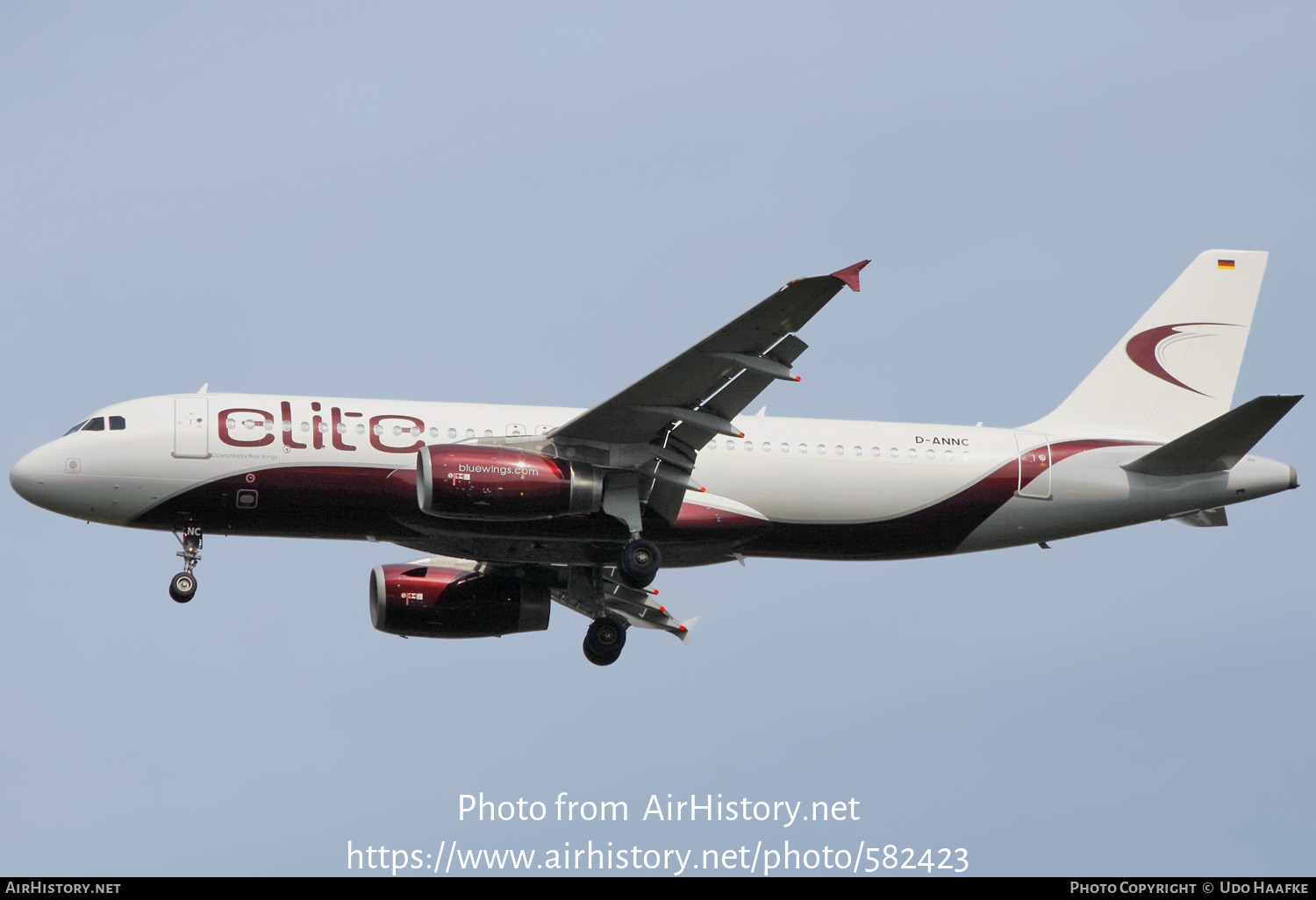 Aircraft Photo of D-ANNC | Airbus A320-232 | Elite Aviation | AirHistory.net #582423