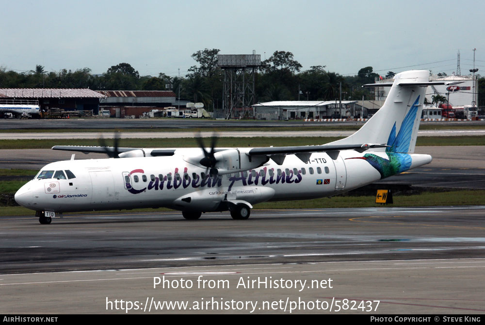 Aircraft Photo of 9Y-TTD | ATR ATR-72-600 (ATR-72-212A) | Caribbean Airlines | AirHistory.net #582437