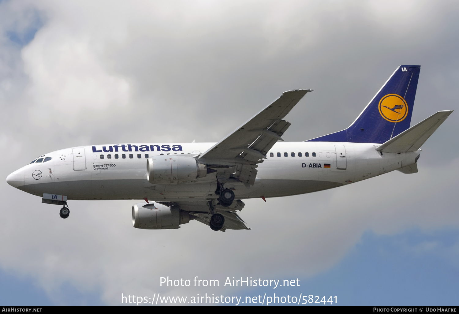 Aircraft Photo of D-ABIA | Boeing 737-530 | Lufthansa | AirHistory.net #582441