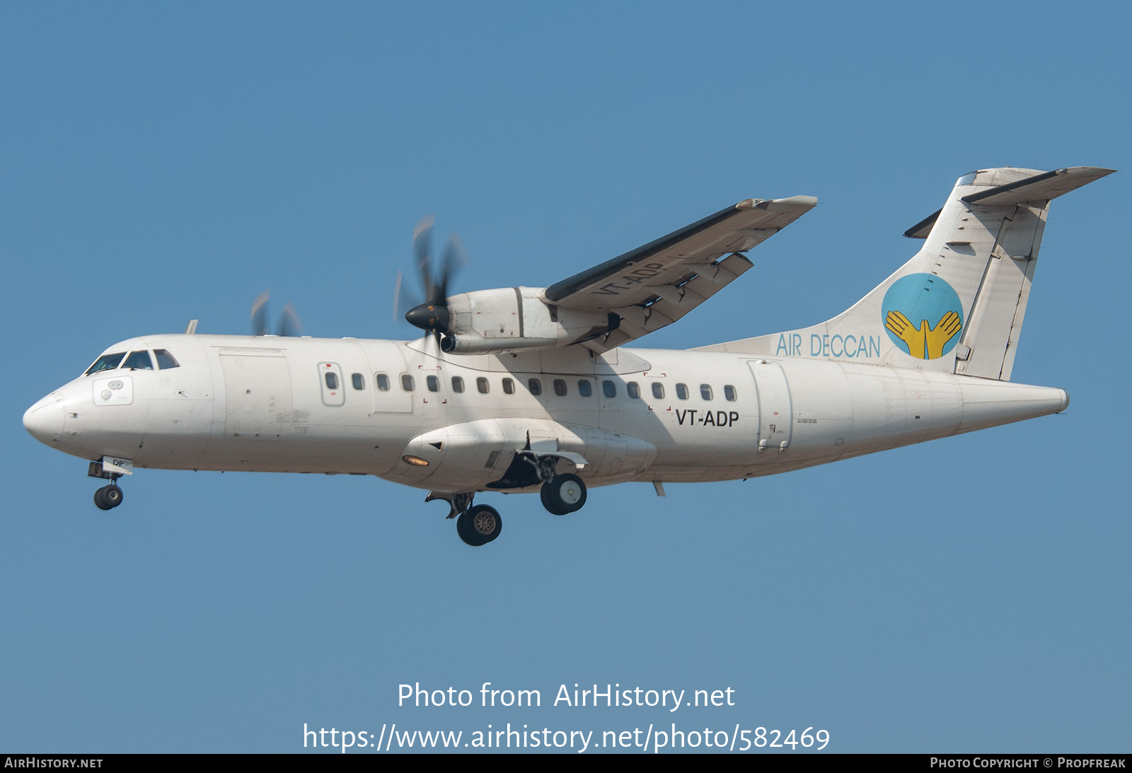 Aircraft Photo of VT-ADP | ATR ATR-42-500 | Air Deccan | AirHistory.net #582469